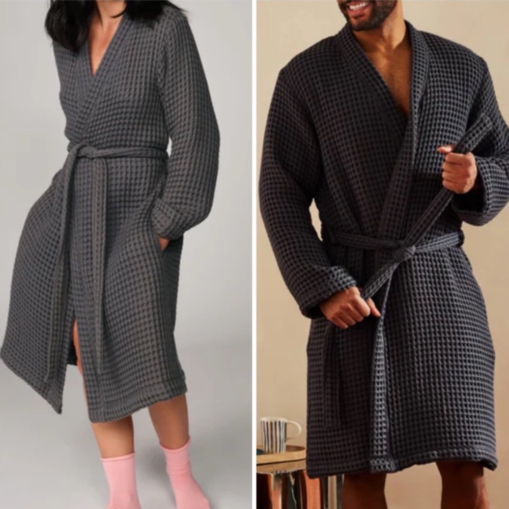 NWT Brooklinen Waffle Robe, M/L